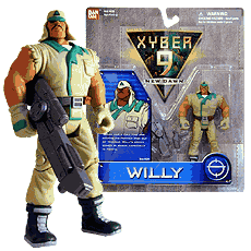 Xyber-9 Willy Action Figure Bandai