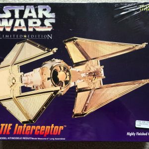 Star Wars Tie Interceptor GOLD PLATED Model Kit AMT